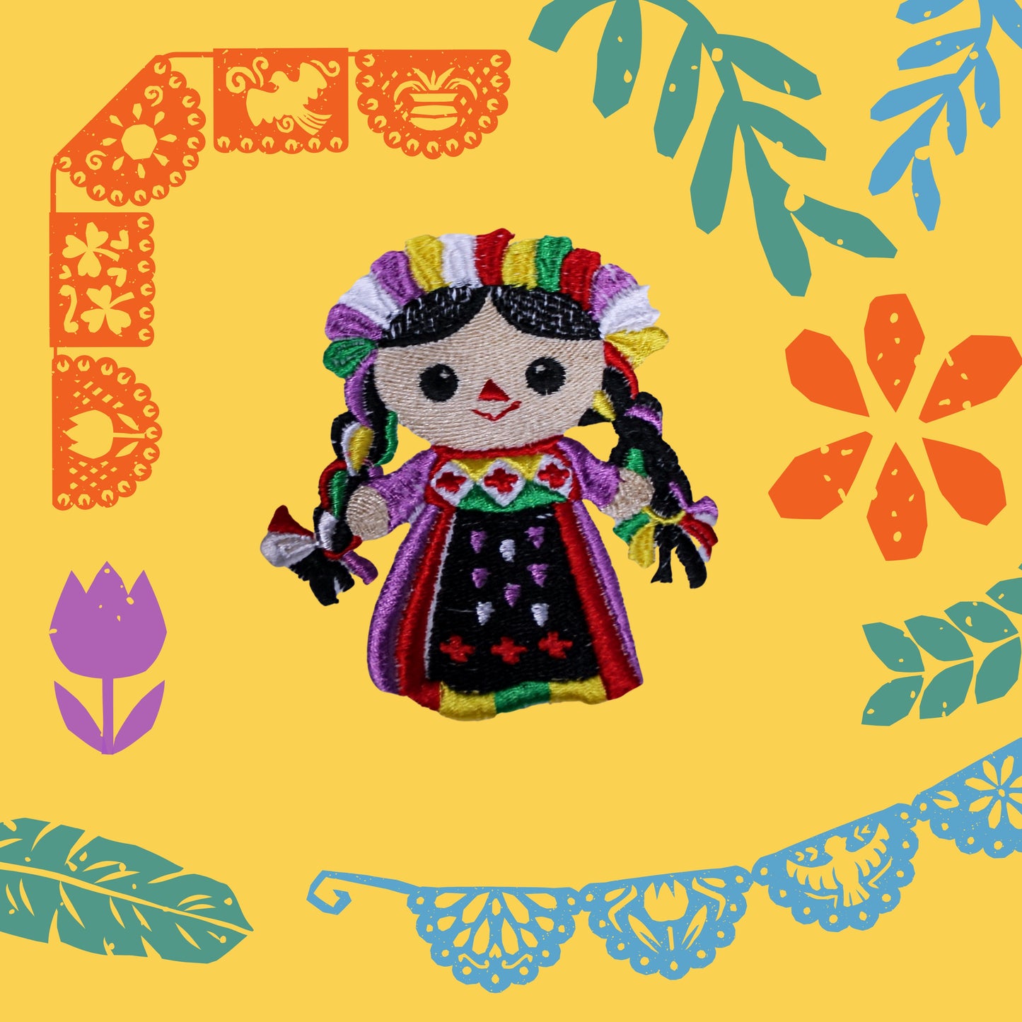 Embroidered Mexican Rag Doll